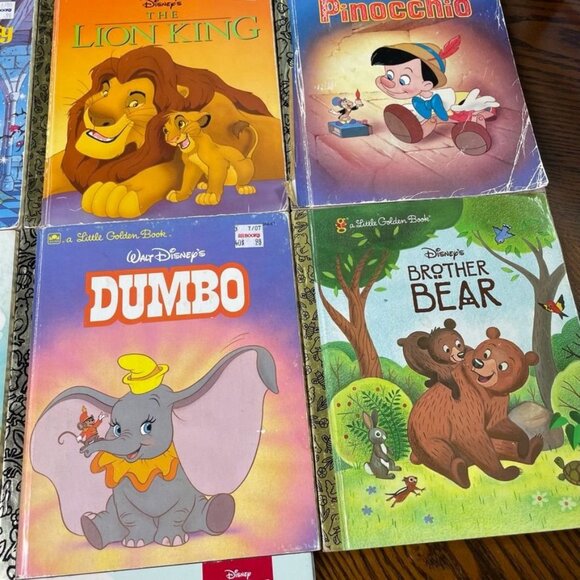 Lot 10 Little Golden Book Childrens Disney Titles Sleeping Beauty u Mickey Lion - Picture 7 of 8
